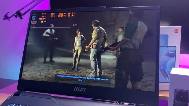 Chơi Tomb Raider: Definitive Edition Trên MSI Cyborg 15 A12VE (i7-12650H, RTX 4050 6GB, RAM 8GB)
