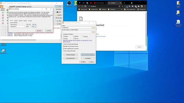 Xampp Error | port 443 in use by another program смотреть онлайн