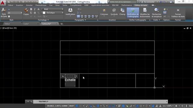 Cours en AutoCAD 2016, Atelier mécanique | Elaboration du cartouche смотреть онлайн