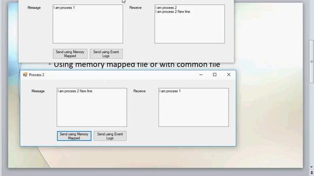 Inter Process Communication using memory mapped files and event viewer смотреть онлайн