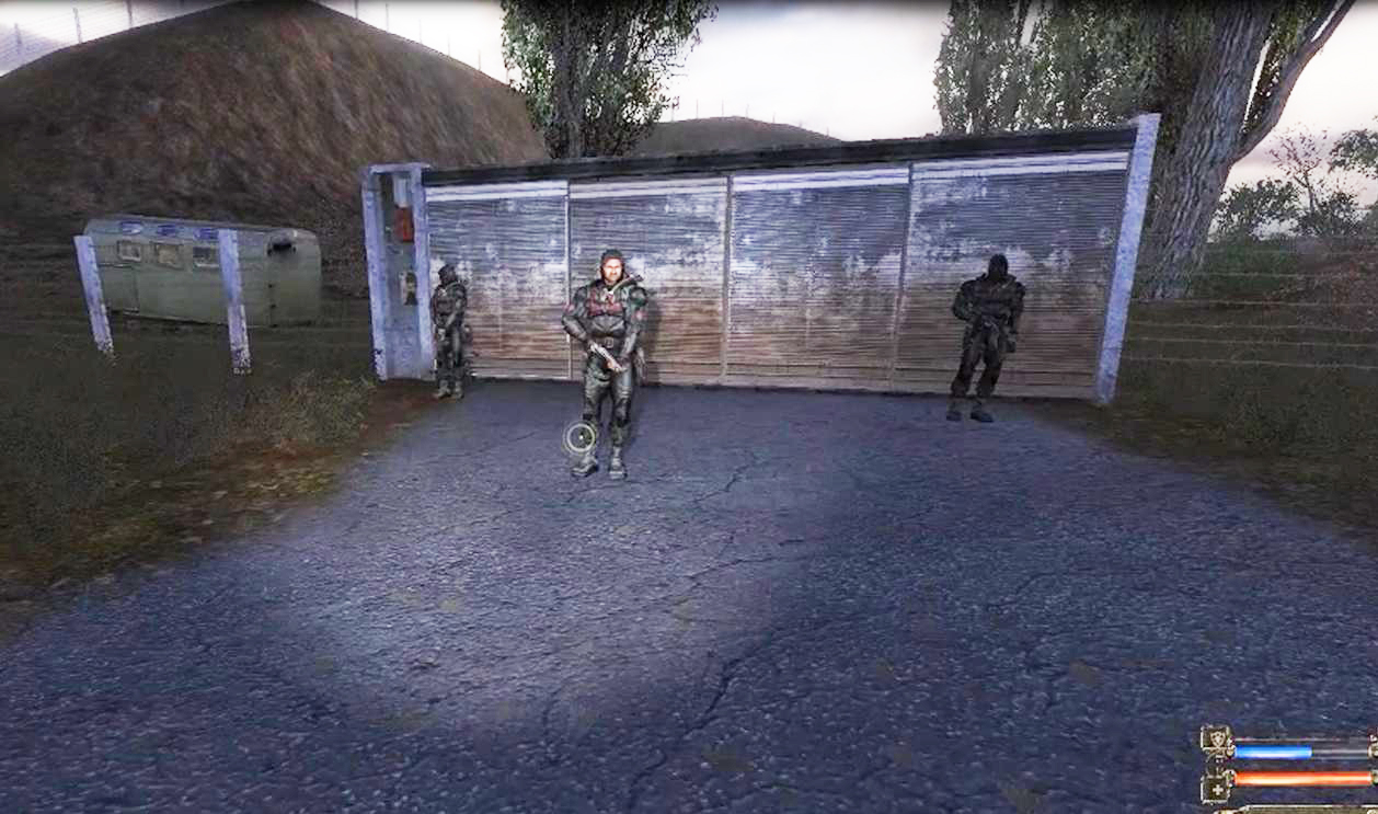 Сталкер ТЧ Защитить стоянку сталкеров в ангаре переход в бар смотреть онлайн