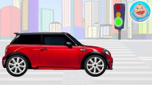 Красная машинка - Мультик-конструктор для детей