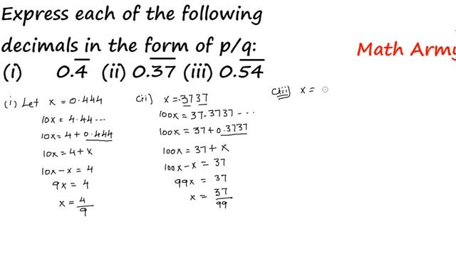 Express each of the following decimals in the form of p/q:1. 0.42. 0.373. 0.544. 0.621 смотреть онлайн