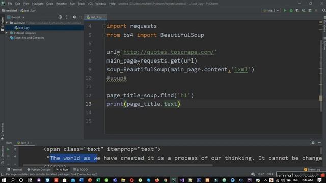 Python Web Scraping || Python Requests || Python Beautiful Soup || Lecture#3 смотреть онлайн