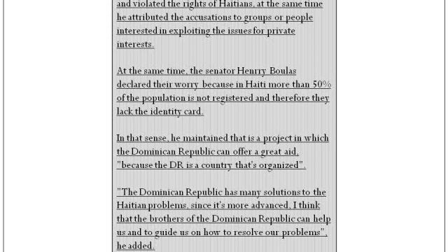 Haitian Senator declares Haiti should thank the Dominican Republic. смотреть онлайн