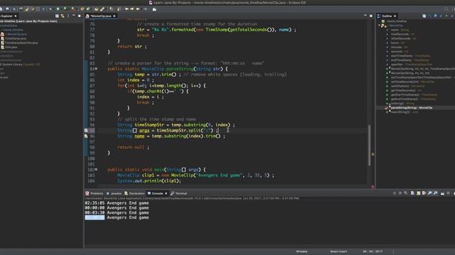 Learn Java by Doing Projects -- Project 1: Movie Time-Line Processor смотреть онлайн