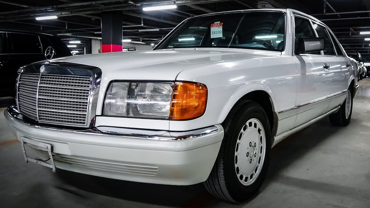1990 Mercedes Benz 420SEL Обзор интерьера и экстерьера.