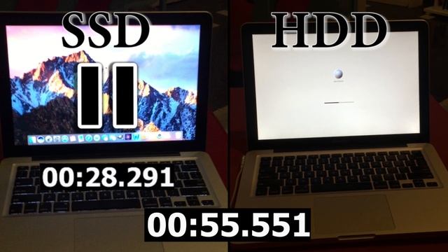 SSD VS HDD SPEED TEST - Macbook Pro