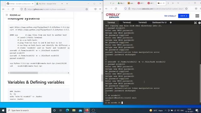 NCD0421H011 15 10 2021 Linux Commands 3 смотреть онлайн