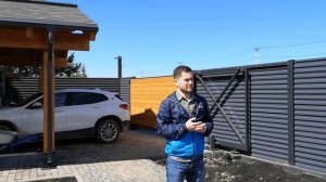 Авторский забор из профлиста. Такого вы еще не видели! Смортим!