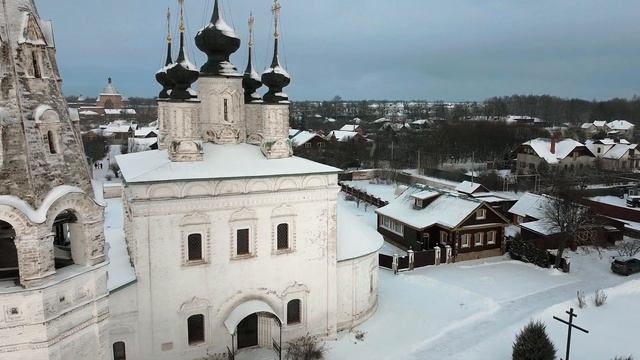 Новогодний Суздаль с воздуха. смотреть онлайн