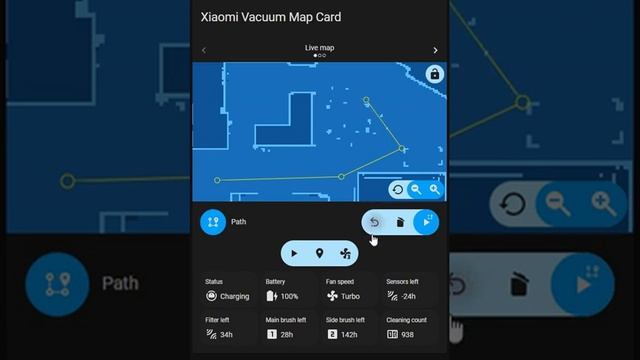 Home Assistant  - Vacuum Map Lovelace Card