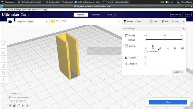 Making a webcam cover in blender / 3D printer смотреть онлайн