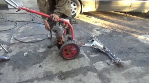 Сегментная мотосенокоска  КММ- 1,0 на базе бензопилы "Дружба ".