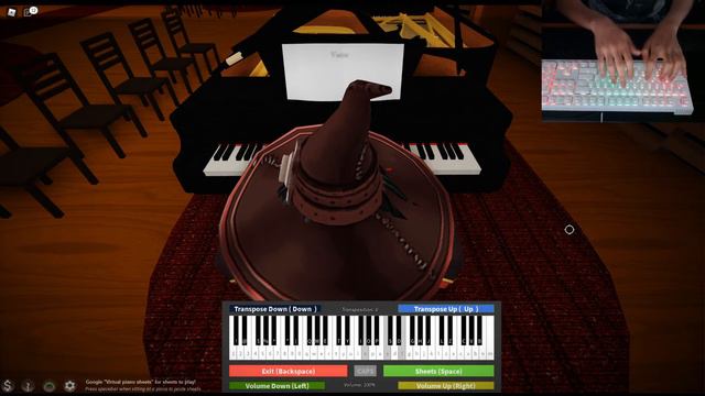 Playing Button (ボタン) - ReLIFE OP on Roblox Piano (Handcam) смотреть онлайн