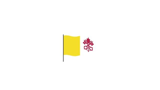 Vatican city flag Lottie JSON animation смотреть онлайн