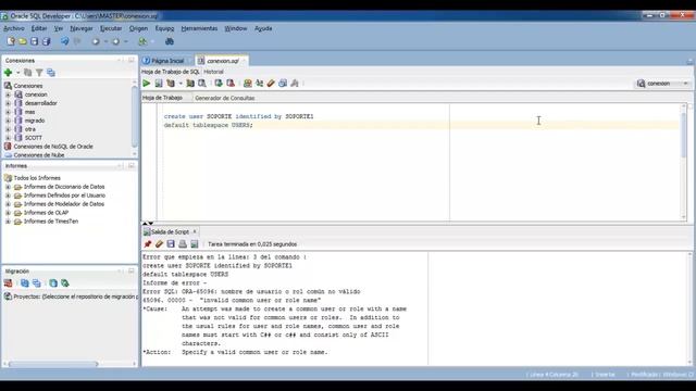 ORA-65096 nombre de usuario o rol comun no valido смотреть онлайн