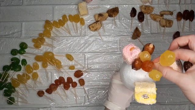 Букет из сухофруктов. DIY. Bouquet. Букет за 265 рублей. смотреть онлайн