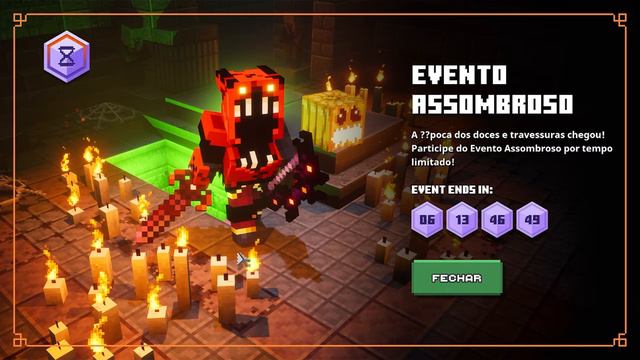 MINECRAFT DUNGEONS EVENTO ASSOMBROSO HALLOWEEN NOVA SKIN MODO APOCALYPSE смотреть онлайн