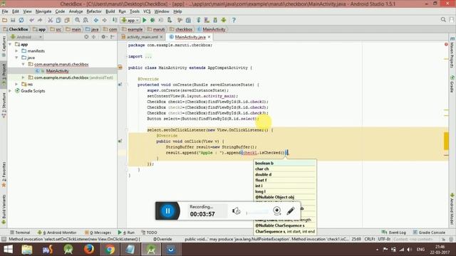 Android Studio | Add CheckBox in Android Studio смотреть онлайн