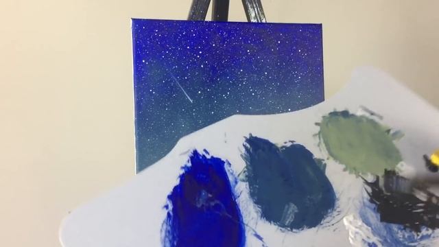 Starry Night Sky Painting With Trees (ColorByFeliks) смотреть онлайн