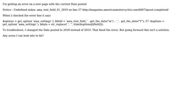 Wordpress: Wordpress Post undefined error with Post Date (New to Wordpres Dev) смотреть онлайн