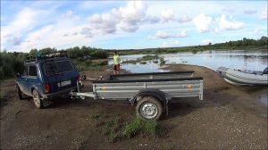 Прицеп для перевозки лодки. Легковой прицеп в лодочный своими руками. Часть 2. Теперь возим РИБ.
