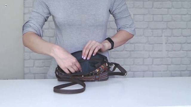 Маленькая женская сумка Мексика 979 гобелен + экокожа 26х18х5 см смотреть онлайн