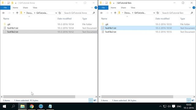 Getting started with Git using SourceTree - Part 3: Working on the same files смотреть онлайн