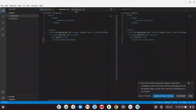 how to make a html and javascript website in vs code смотреть онлайн