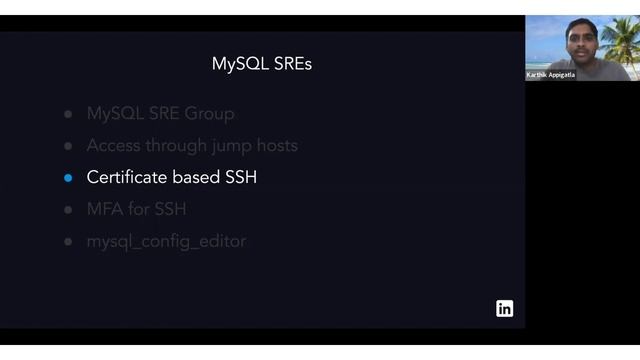 Enhancing #MySQL Security at LinkedIn- Karthik Appigatla - #Percona Live Online 2020 смотреть онлайн