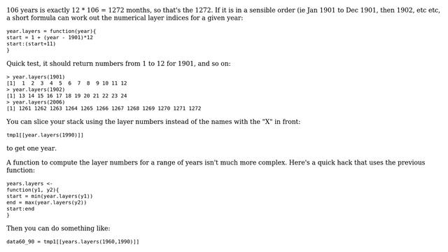 GIS: How to subset temporal range of CRU TS 3.0 rasterstack in R? (2 Solutions!!) смотреть онлайн