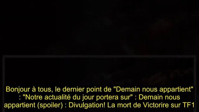 Demain nous appartient (1606) : Révélé ! La mort de Victorire sur TF1 смотреть онлайн