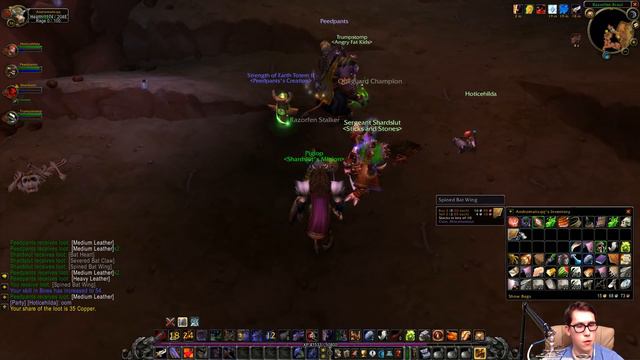 Прокачка в World of Warcraft Ванилла - Танкую в Razorfen Kraul 31 Level - часть 43 смотреть онлайн