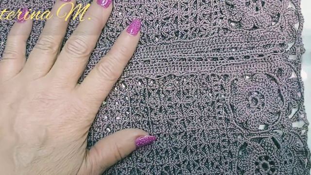 Ажурная блузка крючком. Соединение деталей между собой. смотреть онлайн