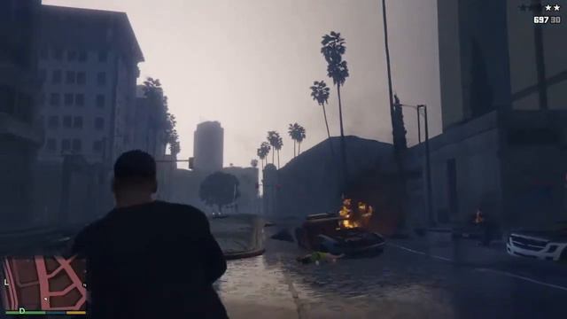 GTA 5 (Online). Взорвал дирижабль. смотреть онлайн