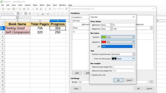 Progress bar in Libreoffice Calc Spreadsheet смотреть онлайн