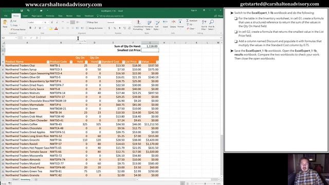 Obj. 1-1 (3/3) Manage Workbooks 77-728 MOS Excel 2016 Expert Tutorial смотреть онлайн