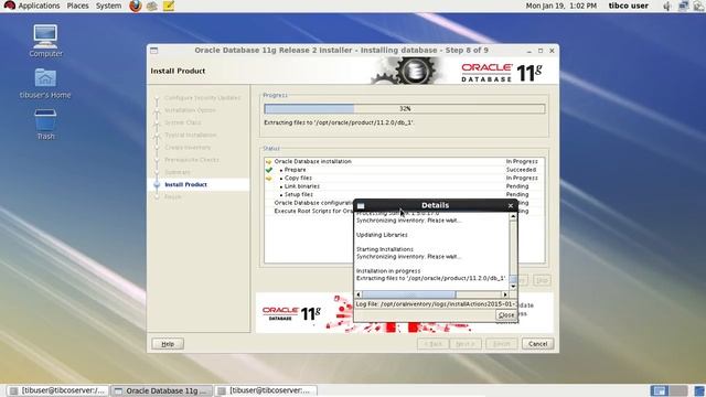 Oracle Database 11.2.02 (32 Bit) on RHEL 6 смотреть онлайн