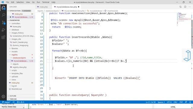 1.1 -Inserting and fetching data from mysql through PHP OOP смотреть онлайн