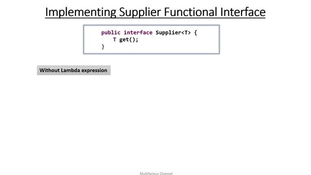 Supplier Interface | Part 1 | Predefined Functional Interface | Supplier Syntax & Usage смотреть онлайн