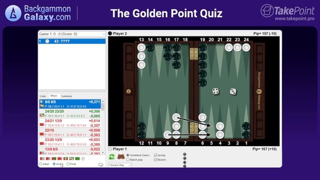 Backgammon Quiz: The Golden Point смотреть онлайн
