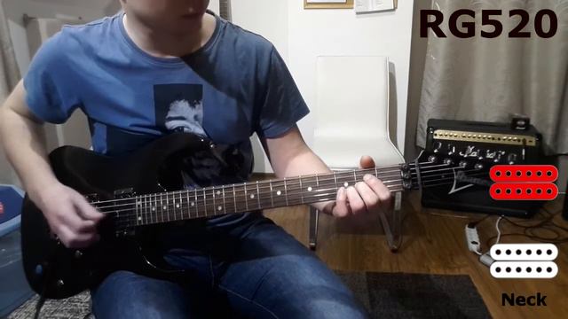 Ibanez RG1570 vs RG520 смотреть онлайн
