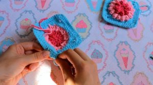 Вязание крючком. Наволочка на подушку - цветочный мотив./Crochet flower.  Pillowcase. Free pattern.