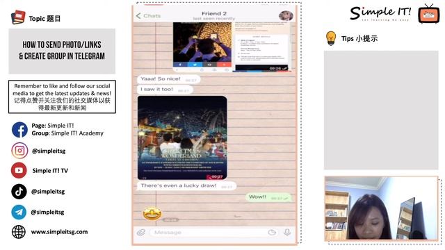 [No Limits] Episode 13 - How to send photo/link & create group chat on Telegram? смотреть онлайн