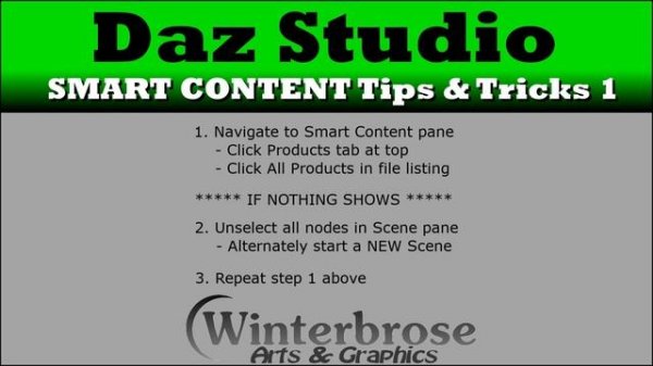 Daz Studio SMART CONTENT Tips and Tricks 1, Where is everything?