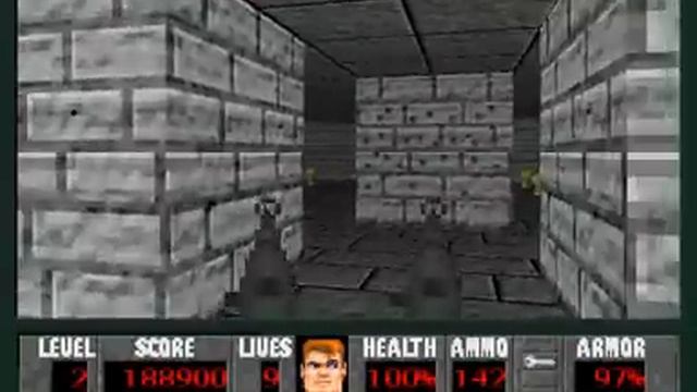 PC - Wolfenstein 3D (Castle Totenkopf SDL) - Level 2 смотреть онлайн