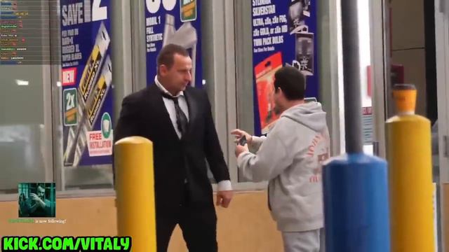Vitaly Catches Predator And Uses Him As Chair