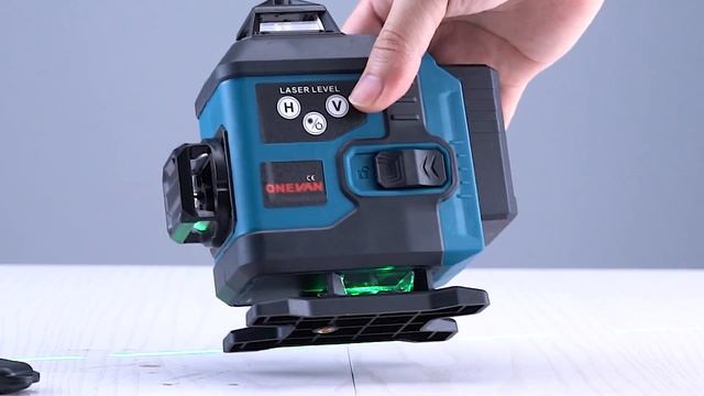 ONEVAN 16 Lines 4D Display Green Laser Level смотреть онлайн