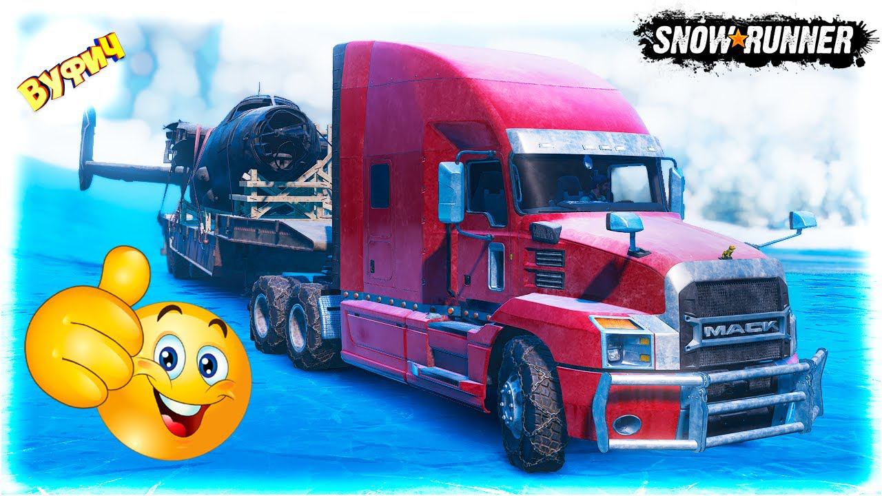 Mack Anthem Truck 2018. Прет, как танк SnowRunner [Обзор мода | Аляска] смотреть онлайн